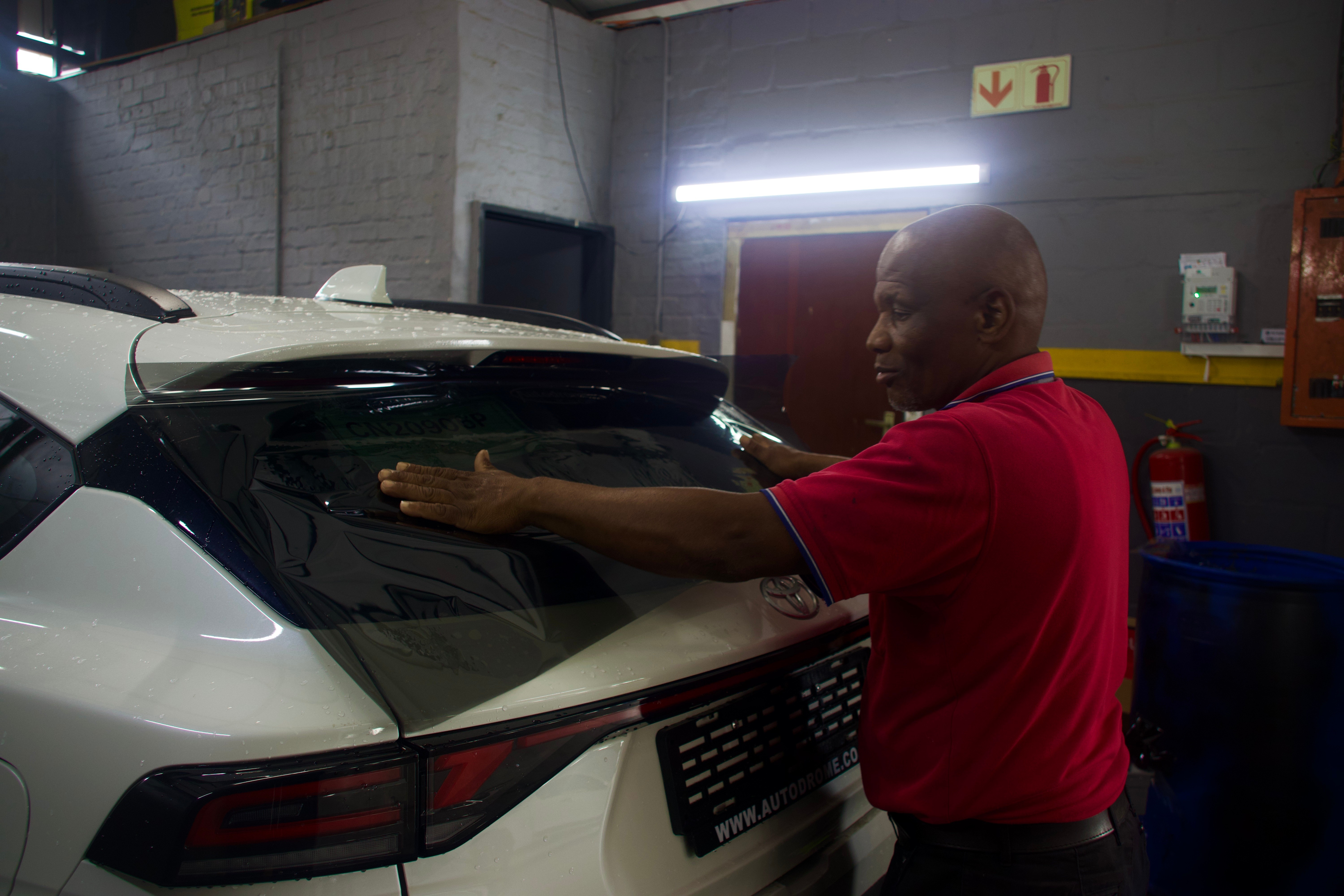 Professional window tinting at Ride Revive